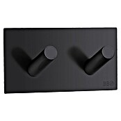 Smedbo Handdoekhaken Dubbel BB1093 (32 x 45 mm, Aantal haken: 2 st., Zwart) | BAUHAUS