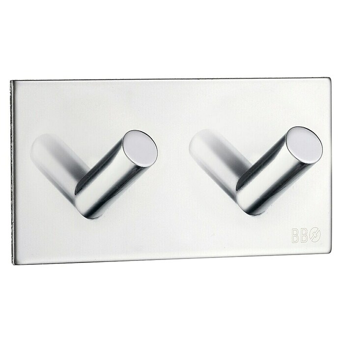 Smedbo Handdoekhaken Dubbel BK1093 (32 x 45 mm, Aantal haken: 2 st., RVS) | BAUHAUS