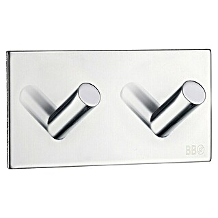 Smedbo Handdoekhaken Dubbel BK1093 (32 x 45 mm, Aantal haken: 2 st., RVS)