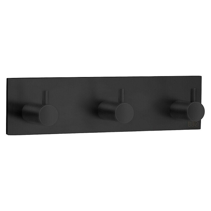 Smedbo Handdoekhaken BB1107 (30 x 45 mm, Aantal haken: 3 st., Zwart) | BAUHAUS
