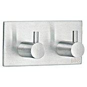 Smedbo Handdoekhaken Dubbel B1106 (30 x 45 mm, Aantal haken: 2 st., Geborsteld, Chroom) | BAUHAUS