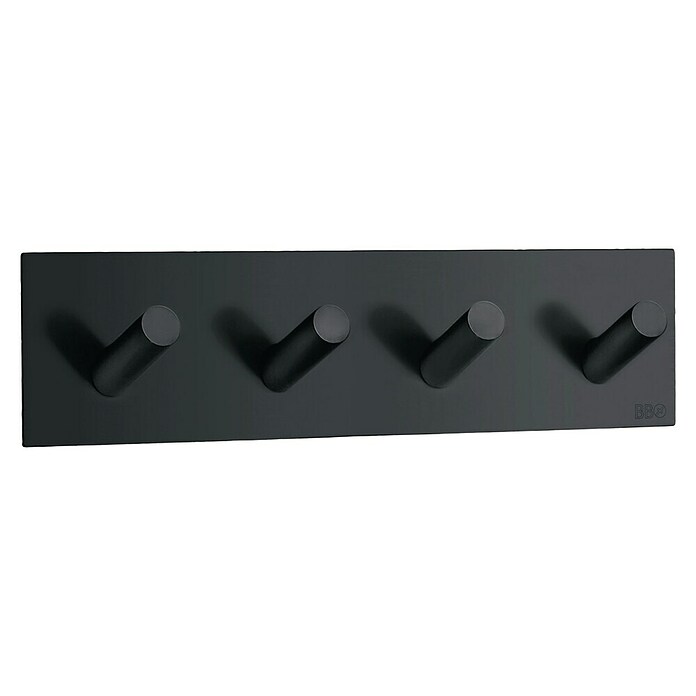 Smedbo Handdoekhaken BB1096 (180 x 45 mm, Aantal haken: 4 st., Zwart) | BAUHAUS