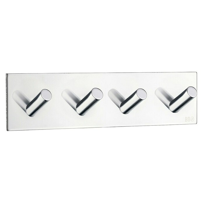 Smedbo Handdoekhaken BK1096 (180 x 45 mm, Aantal haken: 4 st., Gepolijst RVS) | BAUHAUS