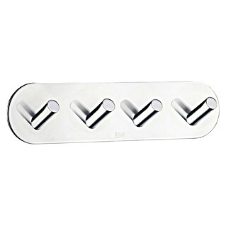 Smedbo Handdoekhaken BK1094 (192 x 48 mm, Aantal haken: 4 st., Gepolijst RVS)
