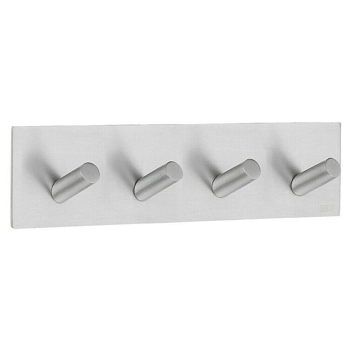 Smedbo Handdoekhaken B1096 (180 x 45 mm, Aantal haken: 4 st., Geborsteld RVS) | BAUHAUS