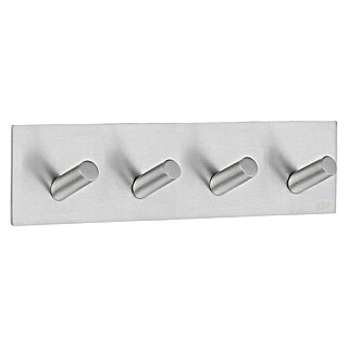 Smedbo Handdoekhaken B1096 (180 x 45 mm, Aantal haken: 4 st., Geborsteld RVS)