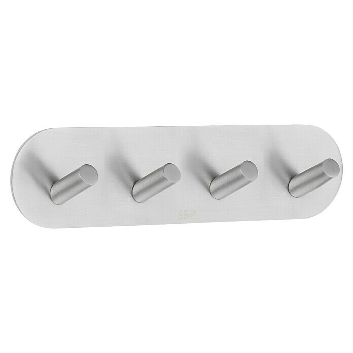 Smedbo Handdoekhaken B1094 (192 x 48 mm, Aantal haken: 4 st., Geborsteld RVS) | BAUHAUS