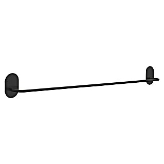 Smedbo Handdoekhouder BB1026 (Enkel, Zwart, Mat)
