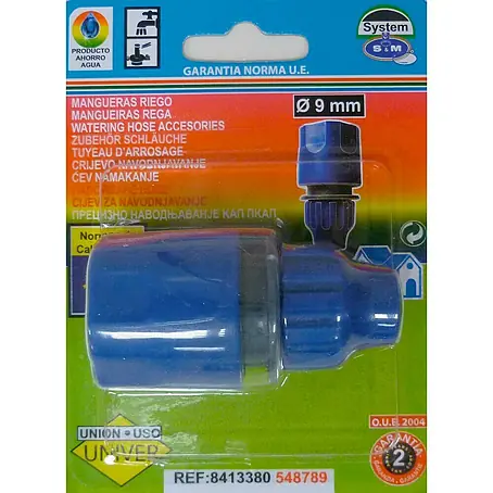 Conector para manguera helicoidal