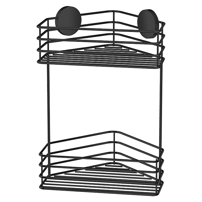 Smedbo Hoekdouchekorf Dubbel BB1203 (17 x 25 x 32 cm, Zwart) | BAUHAUS
