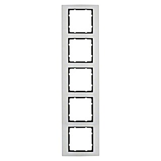 Berker B.3 Abdeckrahmen 10153004 (Alu/Anthrazit, 5-fach, Aluminium, Matt)