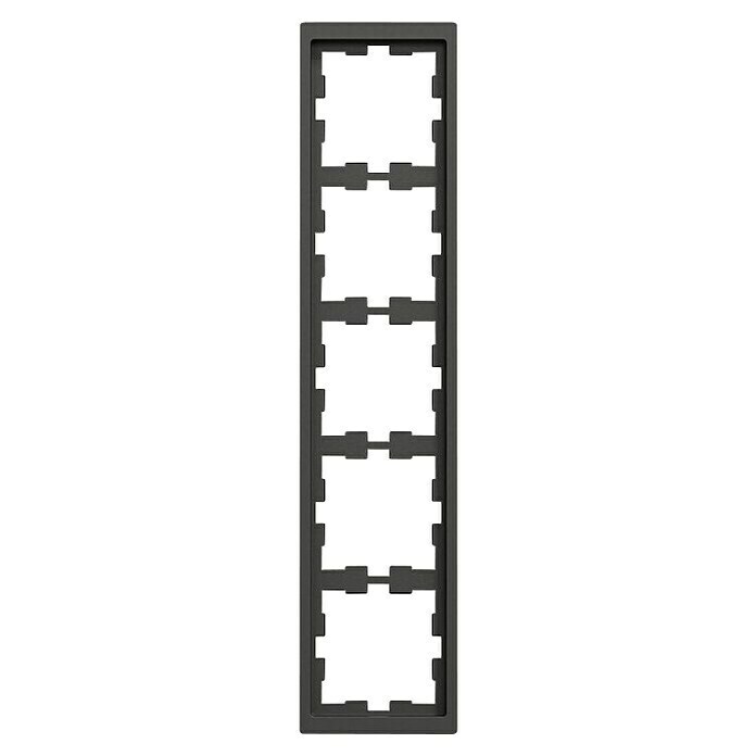 Merten System Design Abdeckrahmen D-Life MEG4050-6534 (Anthrazit, 5-fach, Kunststoff, Unterputz) | BAUHAUS