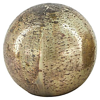 Dekoelement Kugel (Durchmesser: 12,5 cm, Glas, Braun)