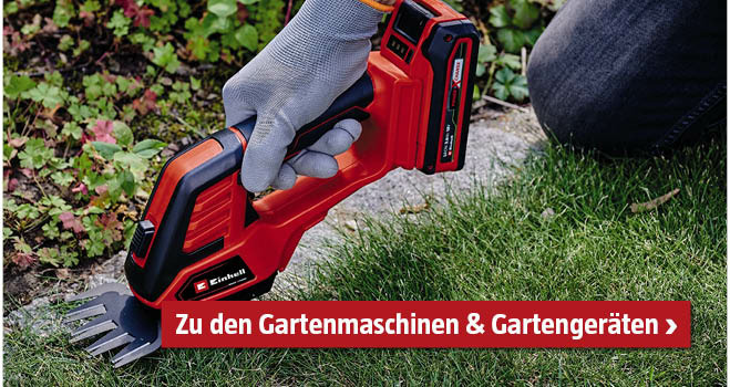 Gartenmaschinen und Gartengeräte