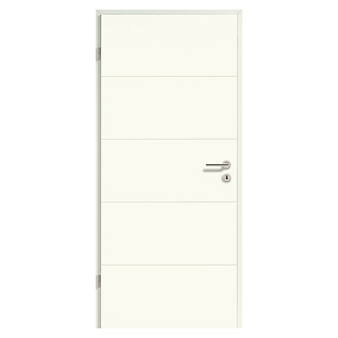 GetaDoor Porte de chambre Straight Line blanc 750 x 2015 mm