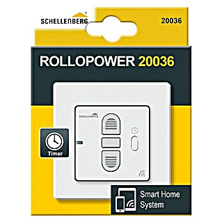 Schellenberg Rollodrive Temporizador inalámbrico (An x L: 50 x 50 mm, Blanco, Específico para: Sistema Smart Home de Schellenberg)