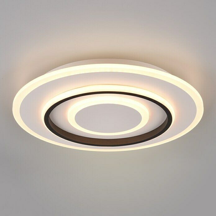 Reality Leuchten Okrugla stropna LED svjetiljka Jora  (46 W, Ø x V: 41 x 6 cm, Bijela, Topla bijela) | BAUHAUS