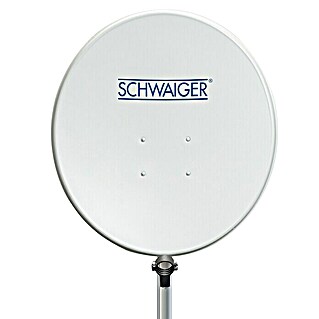 Schwaiger Satelliten-Antenne Offset SPIS7078 (Hellgrau, Durchmesser Spiegelfläche: 70 cm, Antennengewinn: 37 dB - 38,5 dB)