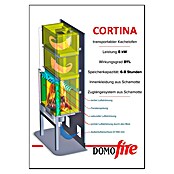 Domofire Kaminofen Cortina (8 kW, Raumheizvermögen: 160 m³, Material Verkleidung: Keramik, Cremebeige-Tabakbraun) | BAUHAUS