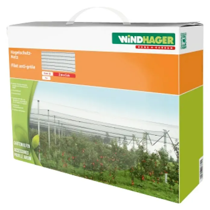 Windhager Hagelschutz-Netz - L x B: 5 x 4 m, Grün - Produktbild des Windhager Hagelschutz-Netz, das zuverlässigen Schutz für Ihren Garten bietet und Ihre Pflanzen vor Hagelschäden bewahrt.