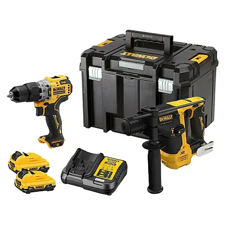 DeWalt  Set taladro percutor de batería + martillo rotativo DCK2102L2T