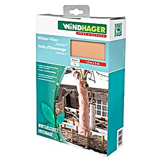 Windhager Winterschutzvlies Protect (L x B: 5 x 1,5 m, Beige, Grammatur: 30 g/m²)