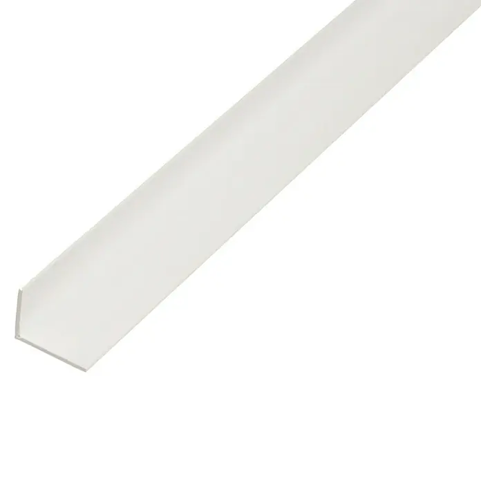 Kantoflex Winkelprofil Eco - 1.000 x 40 x 10 mm, Stärke: 1 mm, Kunststoff, Weiß - Weiße PVC-Winkelleiste zur Kantenverkleidung und zum Schutz, ideal für Heimwerkerprojekte und den Innenausbau. Praktisch und robust.