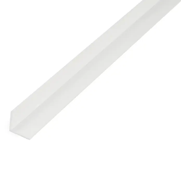 Kantoflex Winkelprofil Eco - 1.000 x 20 x 20 mm, Stärke: 1 mm, Kunststoff, Weiß - Weißer Eckwinkel aus Kunststoff, ideal für saubere Abschlüsse und Schutz von Kanten in Innenräumen. Einfache Montage und vielseitig einsetzbar.