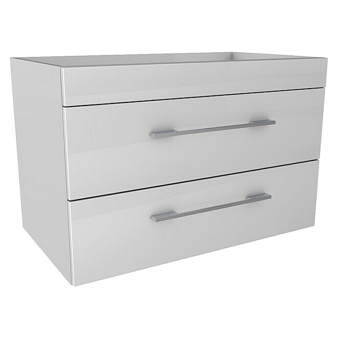 Lanzet K5 Waschtischunterschrank  (87,9 x 50,3 x 57,5 cm, Weiß)