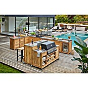 Sunfun Zoe Grillinsel (Braun, B x T x H: 188 x 67 x 96,7 cm, Teakholz) | BAUHAUS