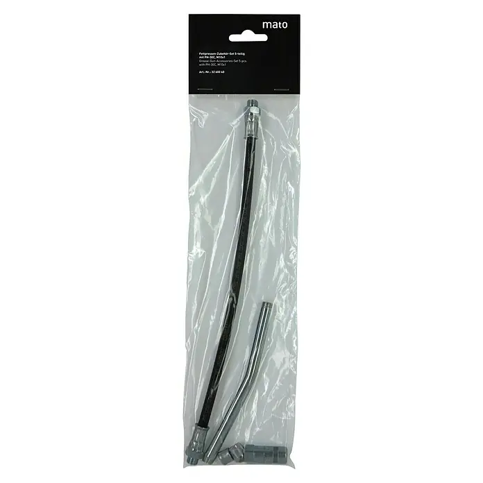 Mato Fettpressenzubehör-Set PH-30C - 5 -tlg. - Mato Fettpressen-Zubehör-Set, 5-teilig in transparenter Verpackung. Ideal für Wartung und Reparaturarbeiten an Maschinen und Fahrzeugen.