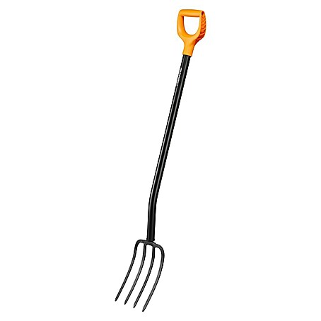 Fiskars Solid Spatengabel (Anzahl Zinken: 4, Langstiel)