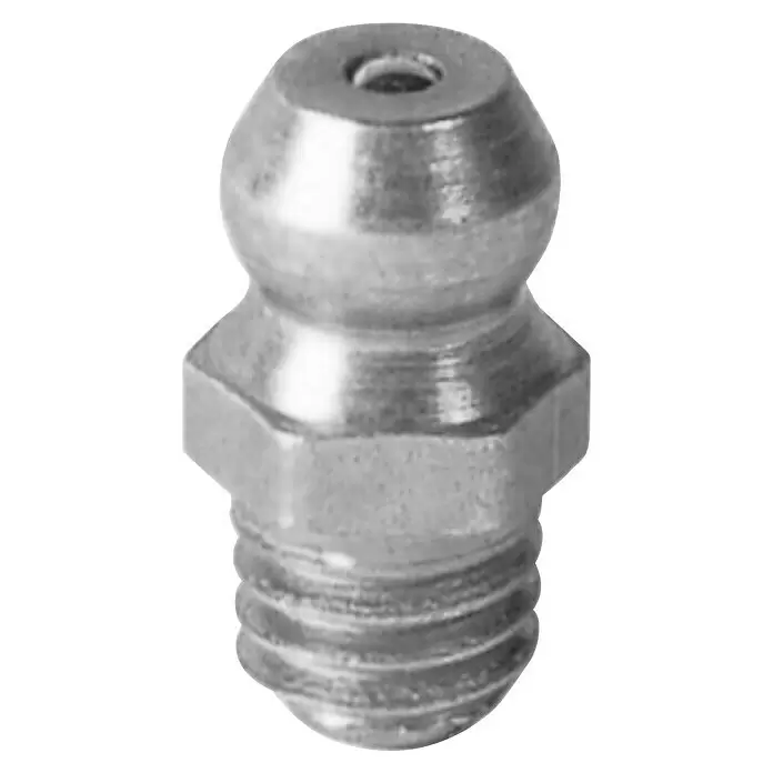 Mato Schmiernippel H1M6SW7 - 0 °, Schraubengewinde: M 6, 10 Stk. - Metallischer Schmiernippel mit Gewindebasis.