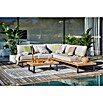 Sunfun Zoe Loungemöbel-Set Zoe (3 -tlg., Teak/Stahl, Hellgrau) | BAUHAUS