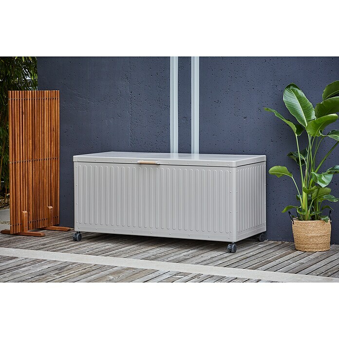 Gartenbox (164 x 74 x 70 cm, Stahl, Hellgrau) | BAUHAUS