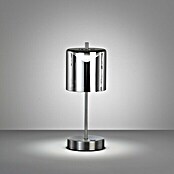 FHL easy Akku-Tischleuchte RIVA (2 W, L x B x H: 13 x 13 x 34,5 cm, Nickel/Rauchfarben, Mehrfarbig) | BAUHAUS