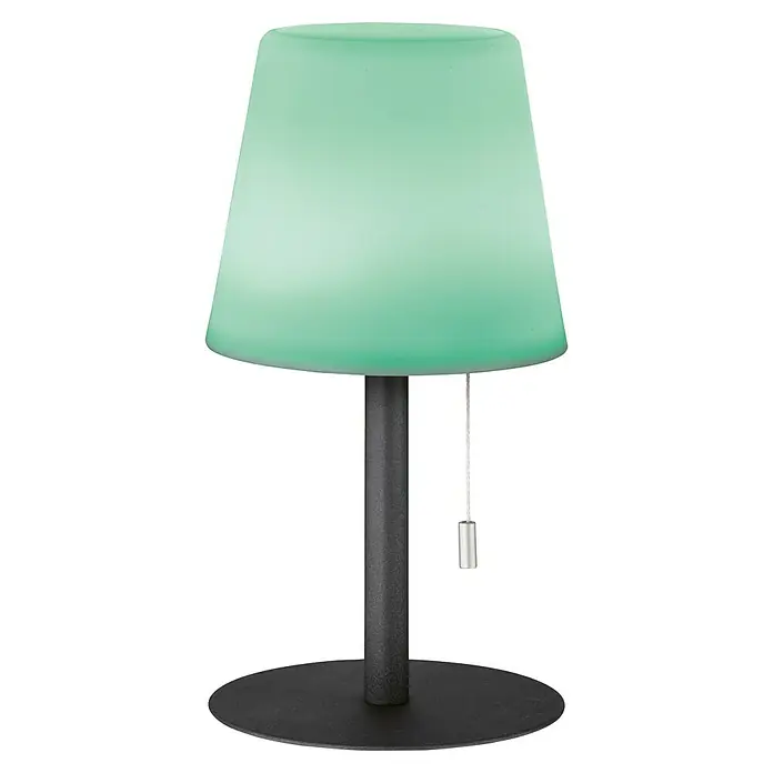FHL easy Akku-Tischleuchte GARDEN - 2 W, L x B x H: 15 x 15 x 29 cm, Sand, RGBW - Grüne Tischleuchte mit einem modernen Design, ideal für die Beleuchtung jedes Raumes und verleiht ihm eine elegante Note.