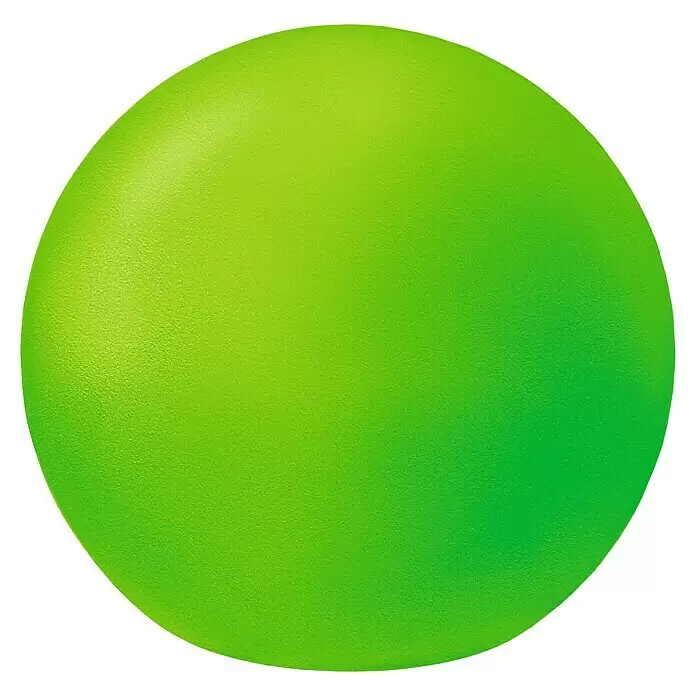 FHL easy Akku-Tischleuchte BUSSO - 0,1 W, L x B x H: 18 x 18 x 16 cm, Weiß, RGB - Lebhaft grüner, leicht texturierter Kugelgegenstand.