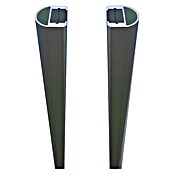 T & J Steckzaun RUDE-Systemglas Universalleisten (175 cm x 20 mm, Anthrazit) | BAUHAUS