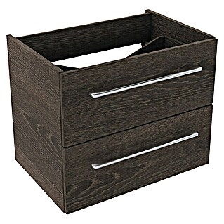 Camargue Stella Waschtischunterschrank  (59,2 x 40,8 x 49 cm, Eiche Maron)