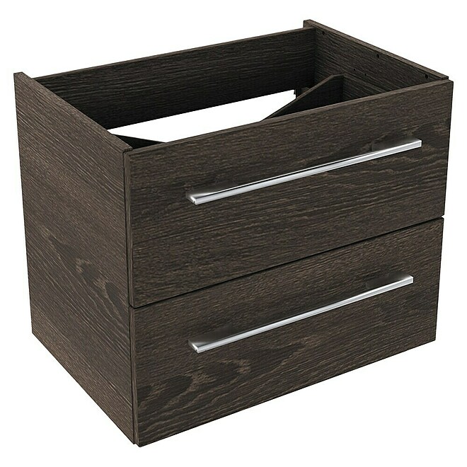 Camargue Stella Waschtischunterschrank  (59,2 x 40,8 x 49 cm, Eiche Maron)