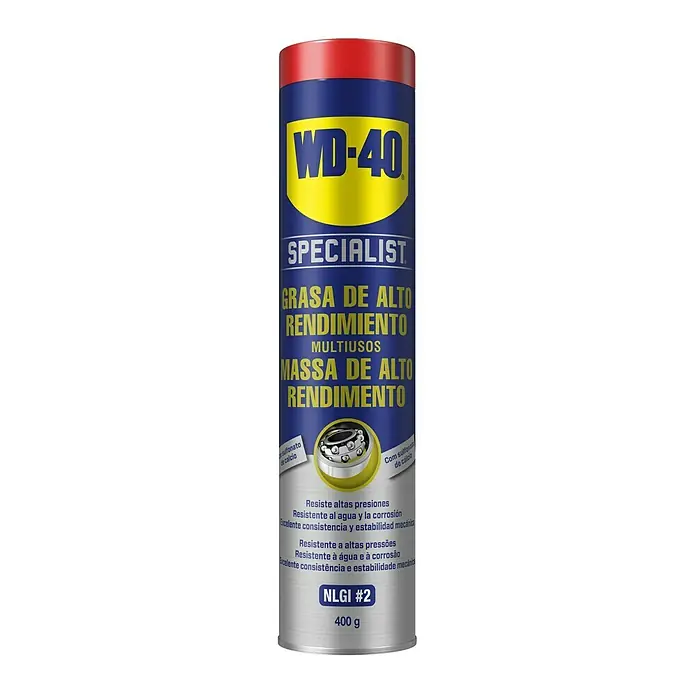 WD-40 Specialist Grasa lubricante - 400 ml - WD-40 Specialist aerosol de grasa de alto rendimiento para aplicaciones versátiles, resistente a alta presión, agua y corrosión.