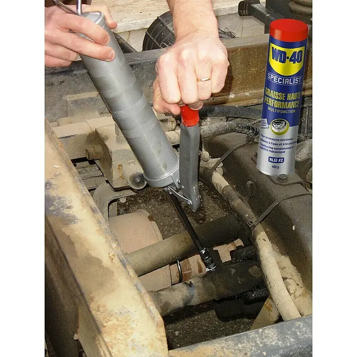 WD-40 Specialist Grasa lubricante - 150 ml - WD-40 SPECIALIST Grasa de alto rendimiento multifunción para la lubricación de piezas de vehículos para cargas extremas.