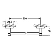 Grohe Essentials Badetuchhalter (Breite: 65,4 cm, Chrom, Glänzend)