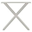 Pur Iternal Select Tischbein (700 x 374 x 723 mm, Weiß, X-Form) | BAUHAUS