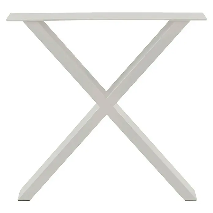 Pur Iternal Select Tischbein - 700 x 374 x 723 mm, Weiß, X-Form - Tischgestell in X-Form, weiß lackiert, für einen modernen Look.
