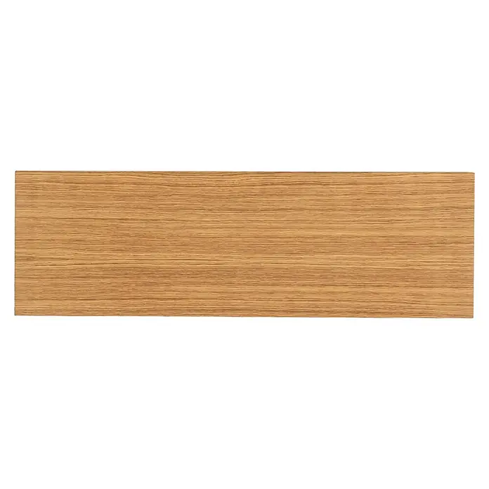 Pur Iternal Select Bankplatte - 110 x 35 x 4 cm, Eiche - Nahaufnahme der Textur eines Holzfurniers, das die feinen Maserungen und warmen Farbtöne hervorhebt und eine natürliche Oberfläche zeigt.