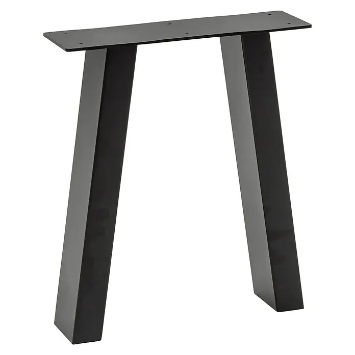 Pur Iternal Select Tischbein - 330 x 100 x 390 mm, Schwarz, U-Form - Bild einer schwarzen Tischbein-Haarnadel, die eine moderne Ästhetik und robusten Halt für Tischplatten bietet.