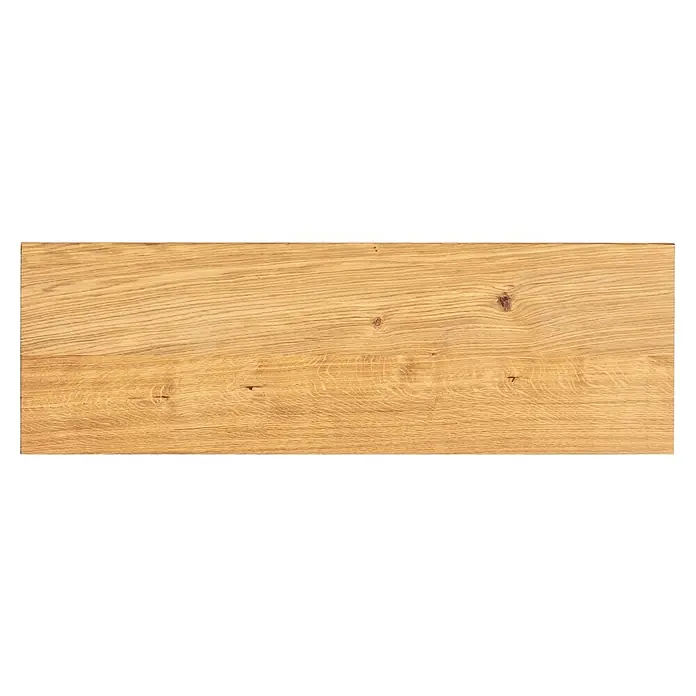 Pur Iternal Select Bankplatte Vintage - 110 x 35 x 4 cm, Eiche - Nahaufnahme einer Holzplatte mit detaillierter Maserung in warmen Brauntönen, die die natürliche Schönheit des Materials hervorhebt.