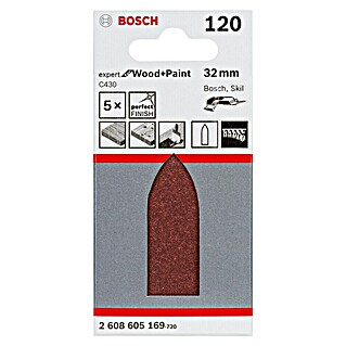 Bosch Expert Schuurpapier C430 for Wood and Paint (Korreling: 120, 5 st.)